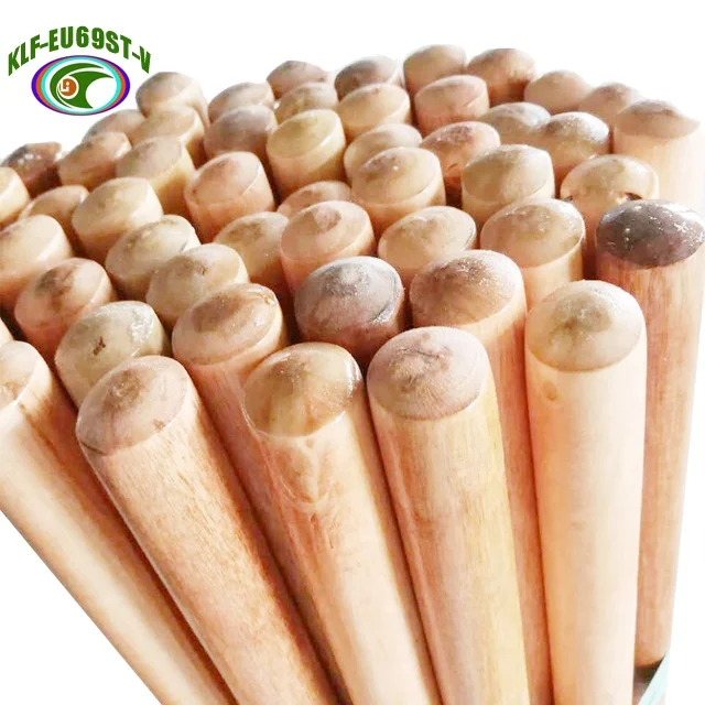 Varnish coated wooden broom mop brush dustpan stick handle 120cm by 2.2cm customized 60cm to 150cm diameter 2.2cm to 2.5cm