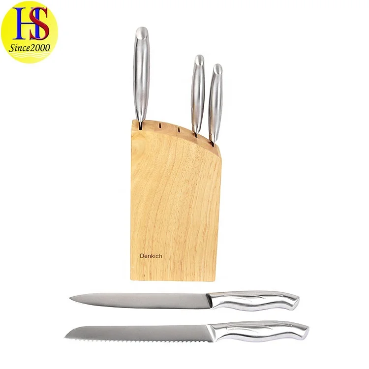 Household Professional 6PCS Stainless Steel Kitchen Chef Knife Set with Classic Hollow Handle