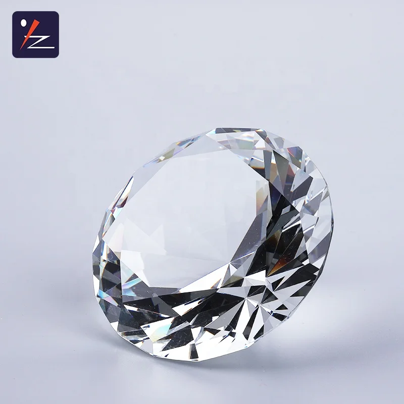 Wholesale Best price decorative crystal  diamond paperweight crystal large glass diamond