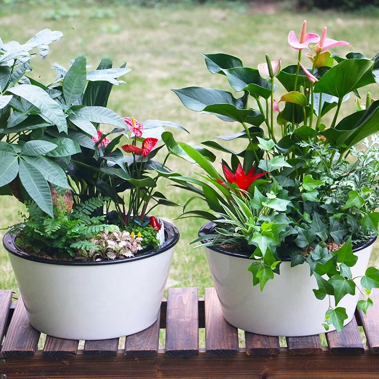 Factory wholesale cheap self watering a plastic plant pot for china supplies