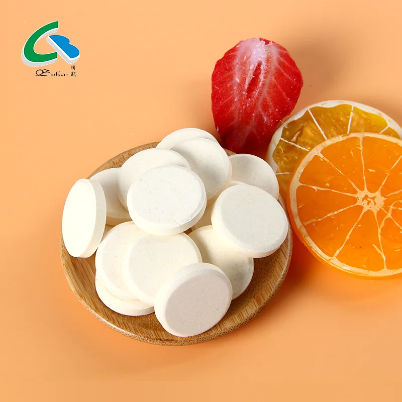 Многовитамины и минералы от производителя, железо, кальций, цинк, витамин C, таблетки Fizzy