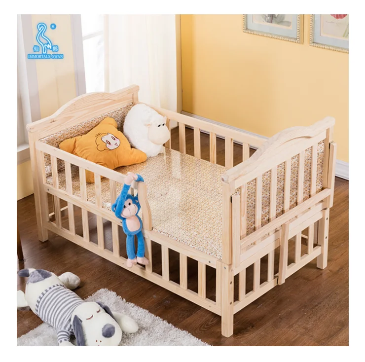 Wholesale Safety Design Solid Wood 24 kg Folding Pine wood / MDF Baby Playpen Bed For Living room/Babies and kids