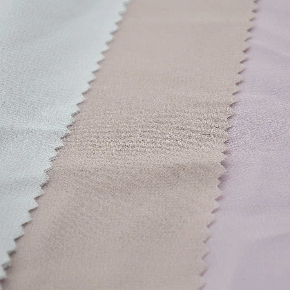 Shaoxing Chunnuo 100% Polyester High Twist Chiffon Fabric for Hijab