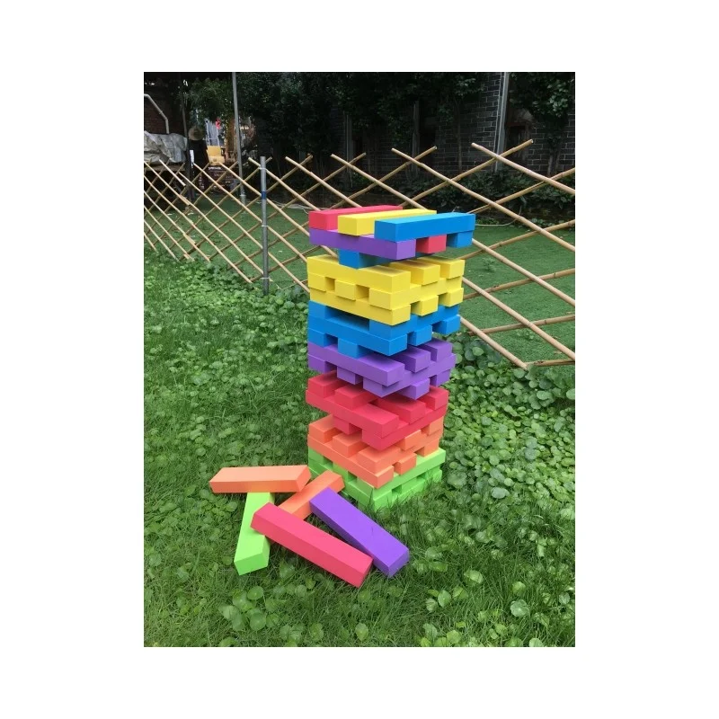 EVA Foam Tumble Tower 60 Pcs Tumbling Tower Stacking Tower For Kids