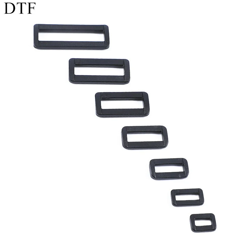 25mm 38mm webbing backpack accessories bag strap plastic loop buckles square ring belt buckle loop for strap