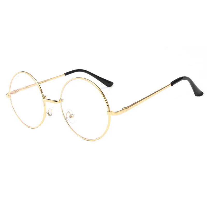 Amazon hot sale Anti-Ultraviolet UV400 Sunglasses Flat Mirror Retro Anti Blue light Glasses with spring hinge