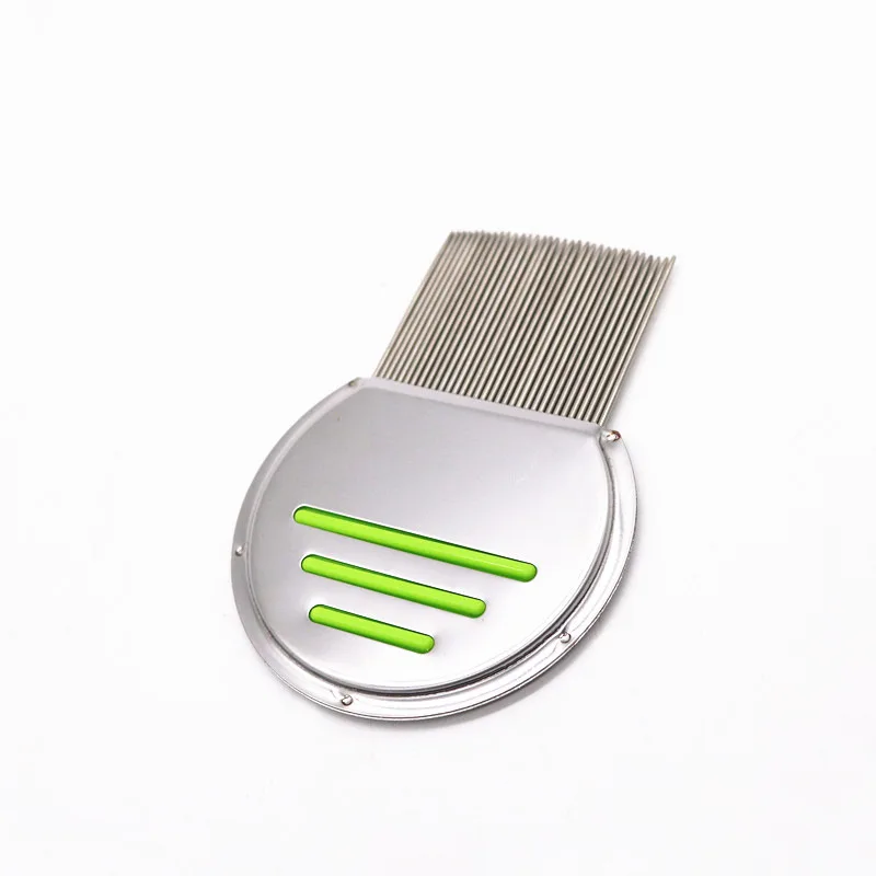 Factory Wholesale Pet Head Anti Lice Terminator Nit Metal Comb Three Lines Stainless Steel Lice Comb