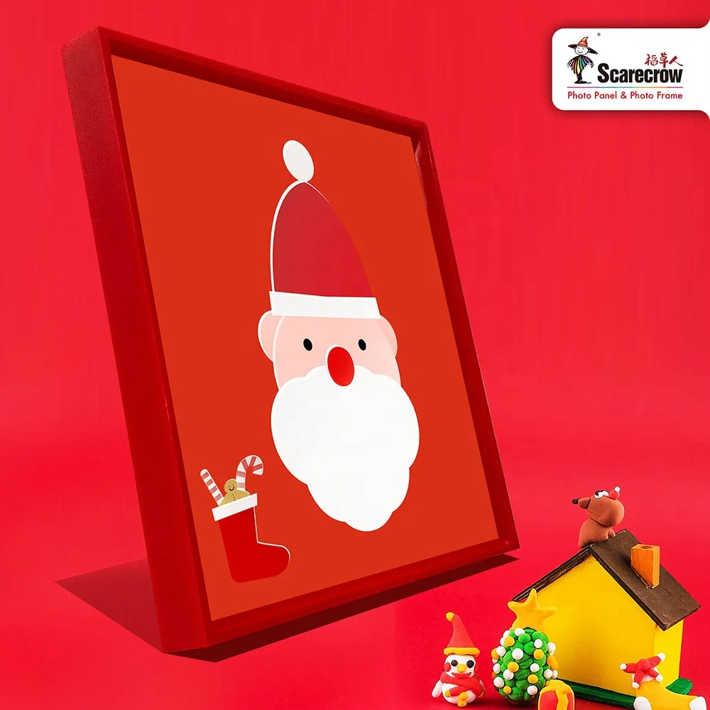 Hot Sale 8*8 Light DIY Wall Mounts Picture Wall Photo Frame Tile Photo Block Plastic Frame for Photo Wall