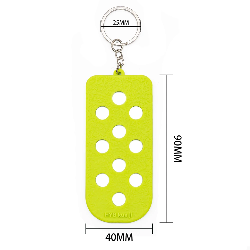 Factory Direct Custom with Hole EVA Keyrings Wholesale Silicone Key Ring 2D Rubber Key Chain Soft PVC Keychain