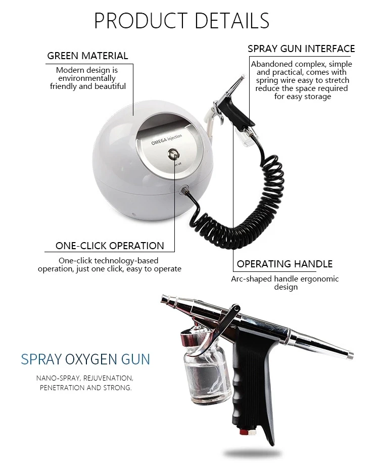 Korea Face Oxygen Therapy Mask Dome O2 Oxygen omega Water oxygen apparatus