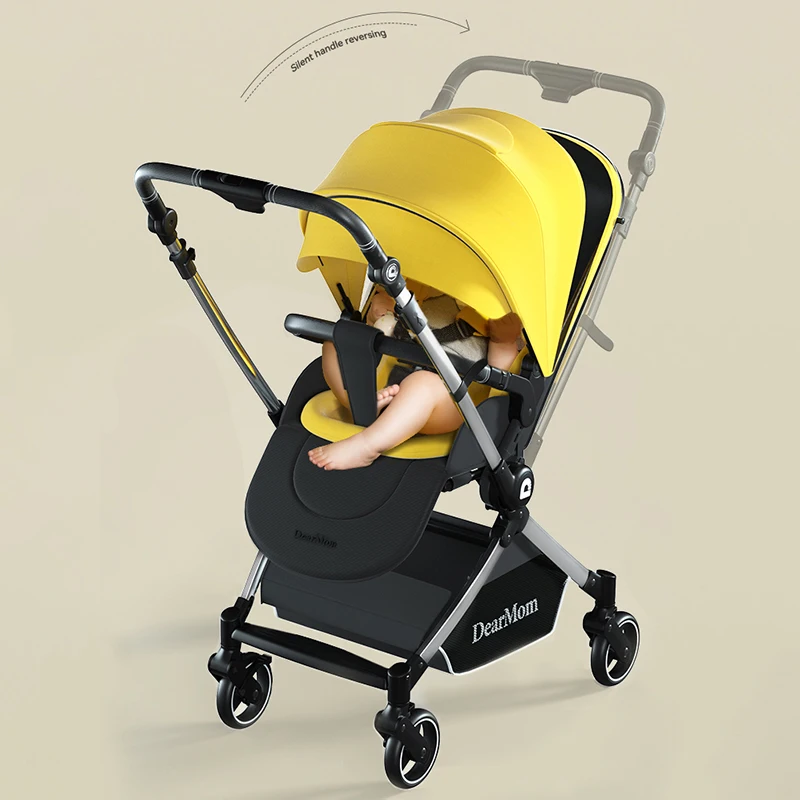 Purorigin Elegant Luxury Exclusive Large Space Automatic Folding Portable Travel Stroller Light Weight Airplane Baby Carriage
