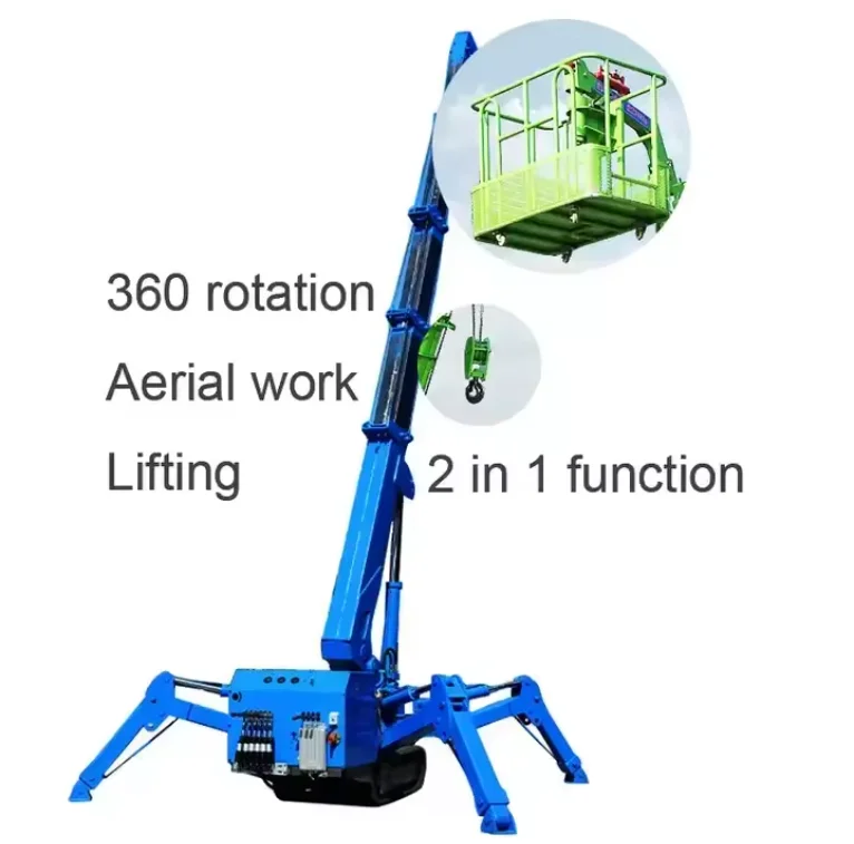 Mini Lifting Machinery Spirder Crane Movable 8ton Crawler Crane 3ton