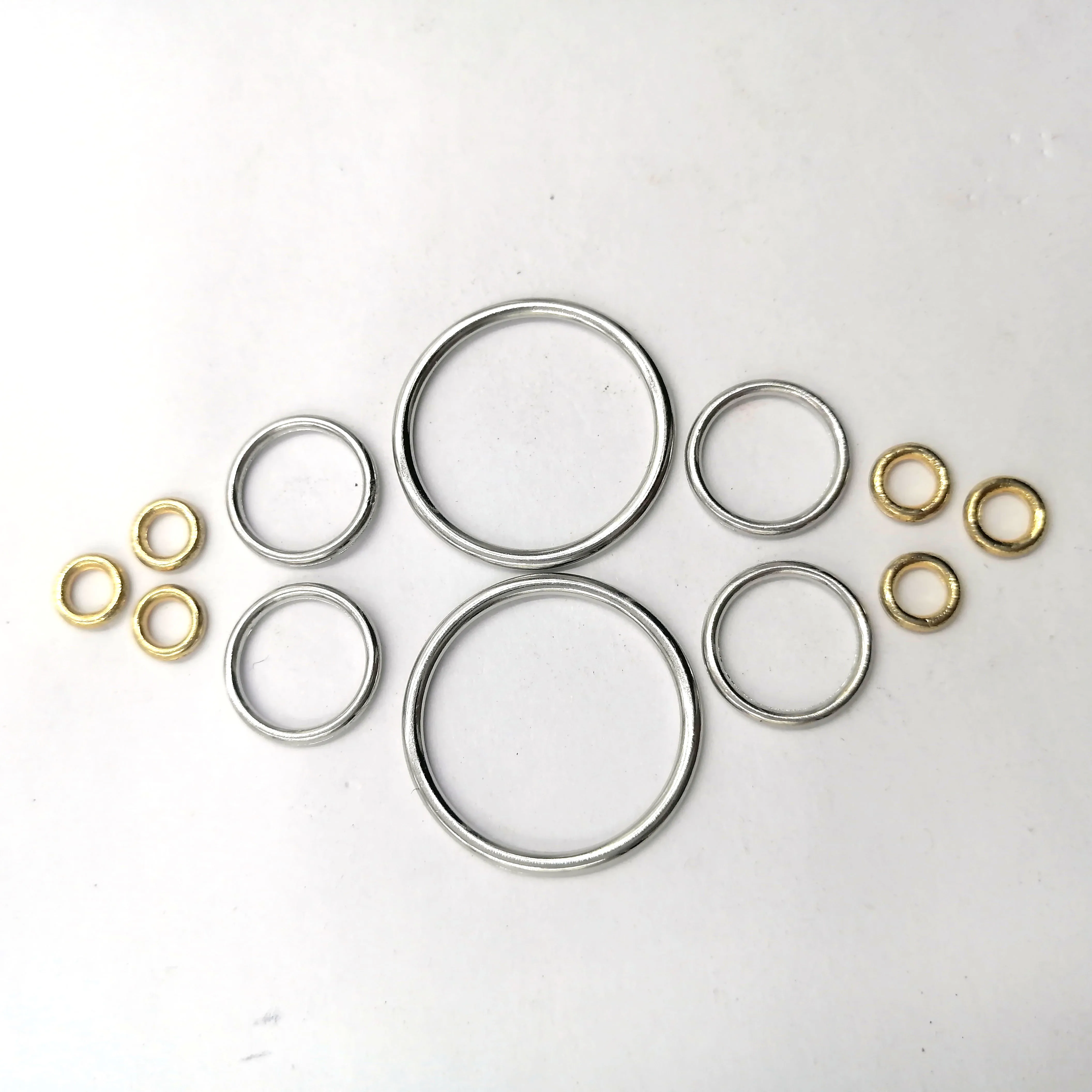 Metal Bra Ring and Slider Swimwear Hardware Connector O Ring Adjuster Buckle Bra Strap Accessories