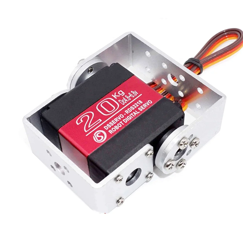 RDS3218 20 кг металлический шестеренный цифровой робот Arduino сервопривод с длинным коротким U-образным кронштейном для роботизированной лодки приводом от ветра