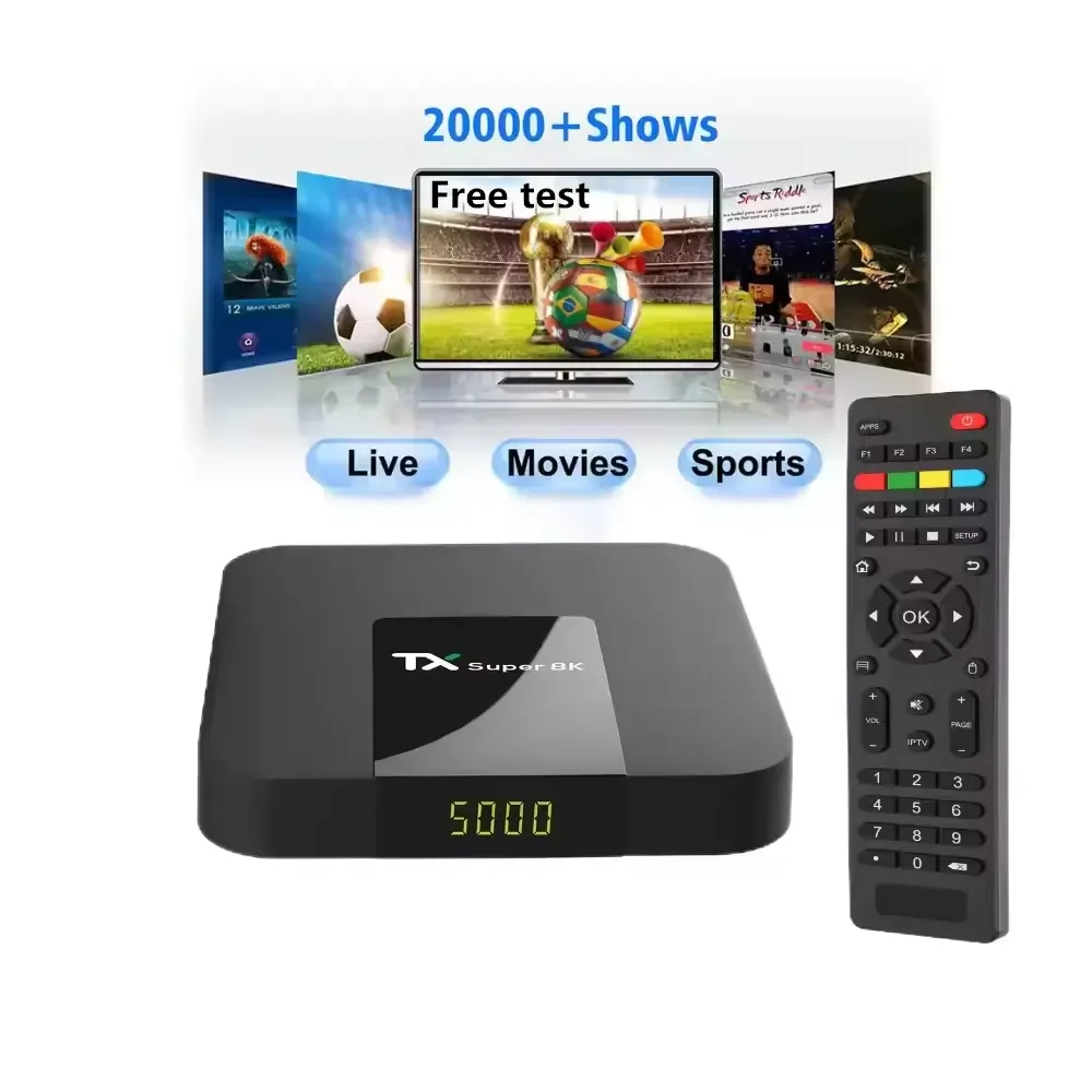 2024 Most Popular Quality Smart TV Android Box Italian Spain Germany Europa Europe Spanish Italian Stable TV BOX Free test