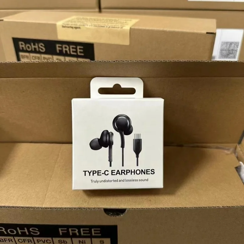 Original Wired In Ear Earphone For Samsung Note 10 S20  S21 S22 Akg Headphones Type C Stereo Earphones Headset