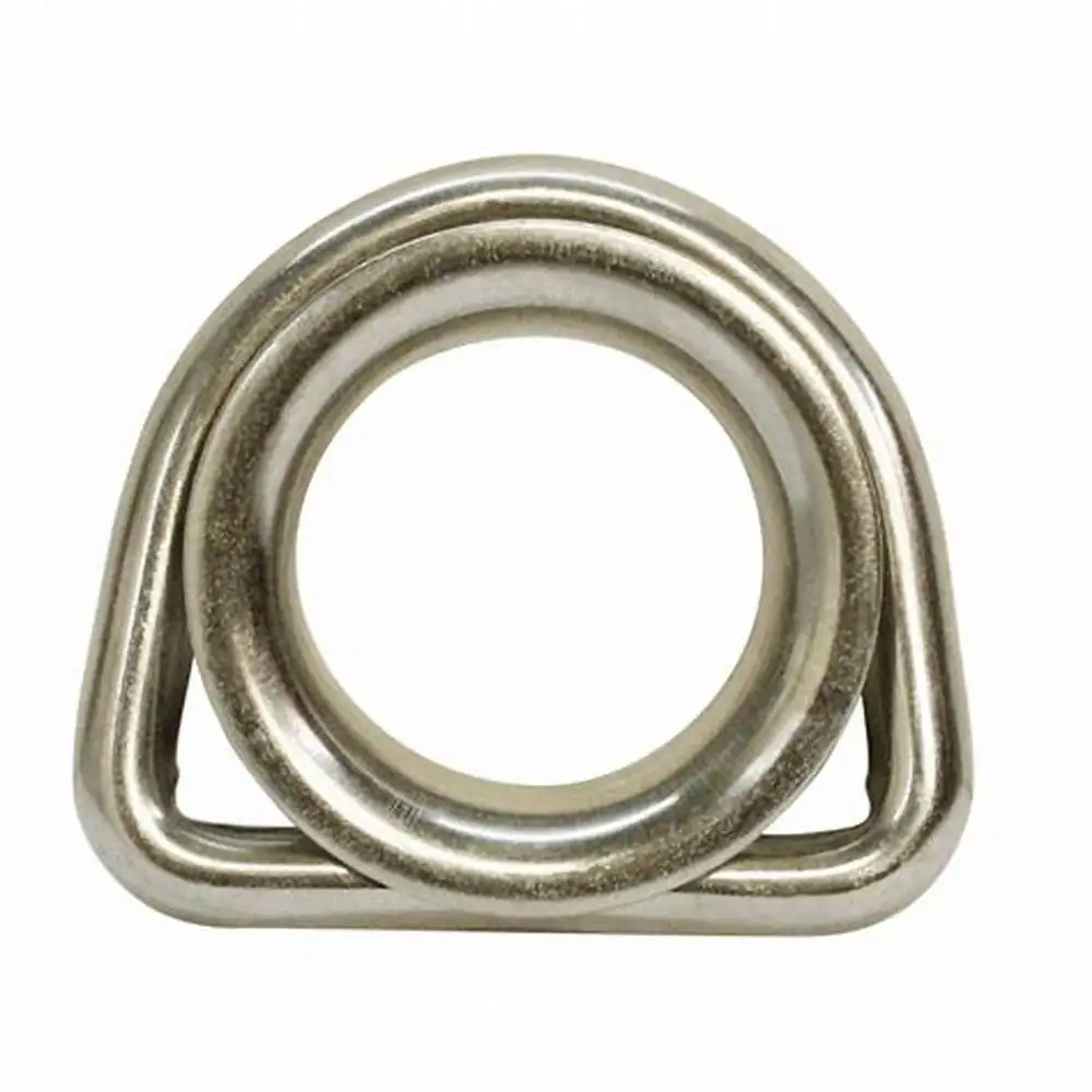 Stainless Steel D Ring Thimble Cast Dee Ring With Thimble for Shade Sail Corner