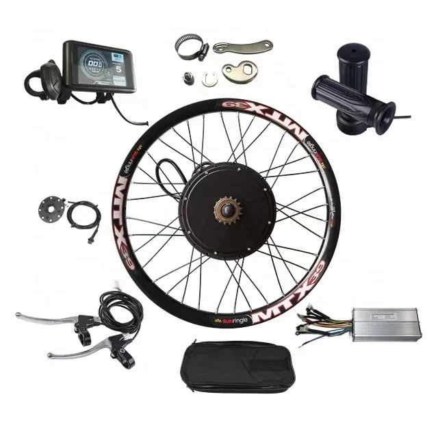 Factory 135mm drop out 26inch 27.5inch 28inch 29inch 72v 3000w electric bike conversion kits with v3 hub motor MTX39 wheel