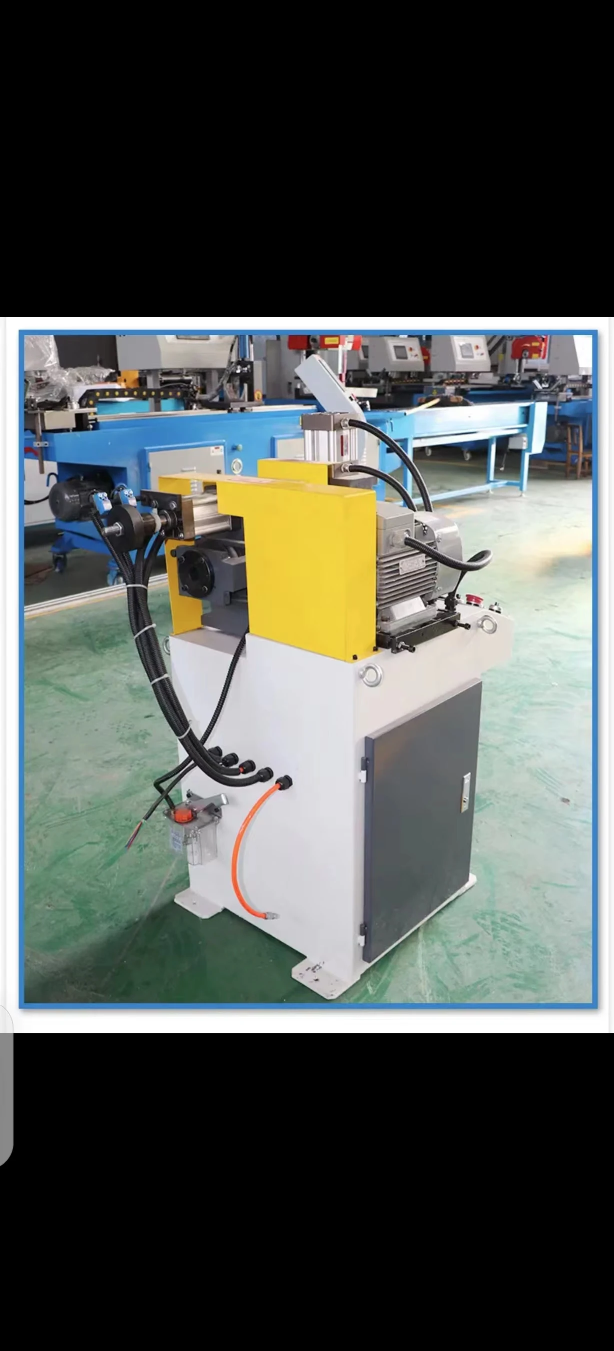CNC Multi functional Round pipe round bar flat head metal pipe chamfering machine single head hydraulic chamfering machine