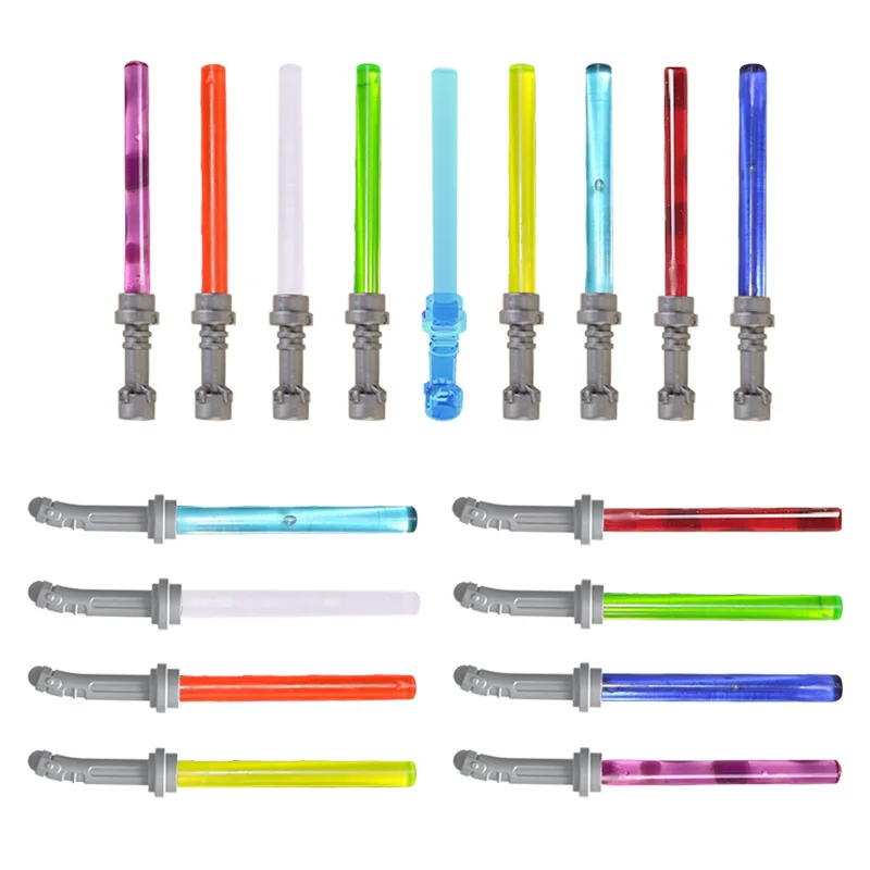 B349-365 MOC accessories Laser sword bricks Multi Color Plastic Classical Compatible assembly Building Brick Toys kid boy