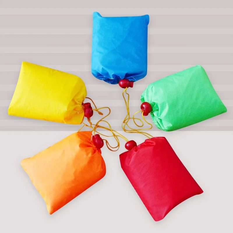 Custom made easy flying toys gift multicolor stitching Soft power parafoil pocket sled mini supermarket kite