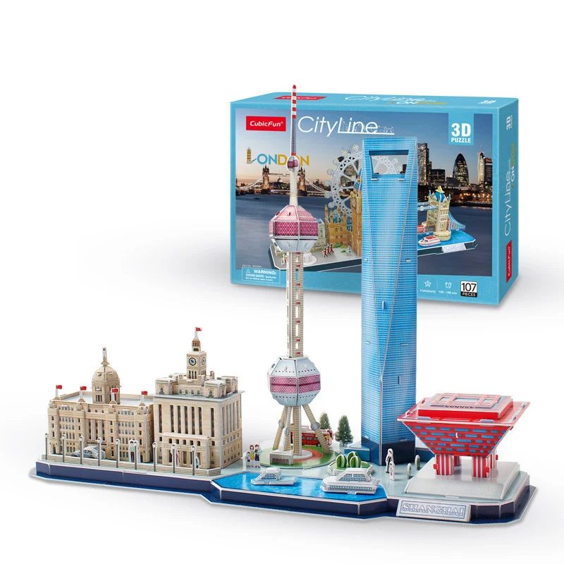 Factory Direct Sale 3D Puzzle Custom Paper Jigsaw Diy Toy stadium 3d puzzle