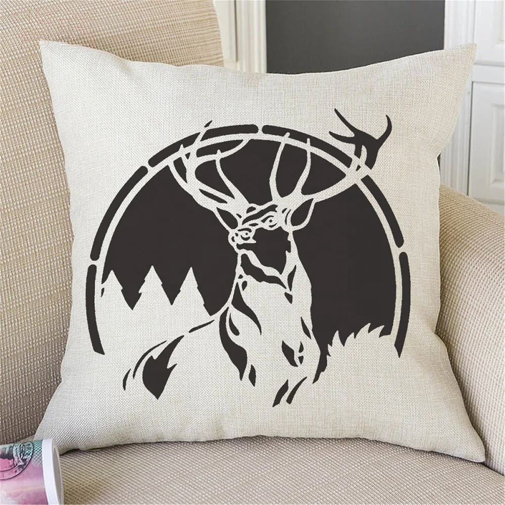 Beautiful Wild Life Animal Custom Plastic Big Airbrush Wall Paint Stencils for wall reusable Painting Wall Stencil Templates