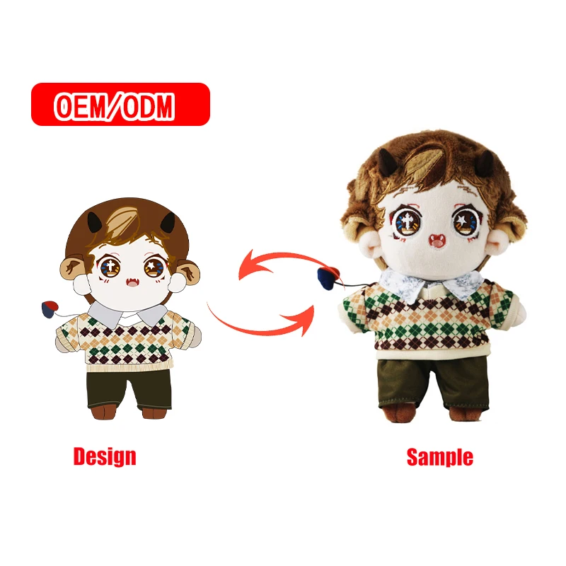 Customized Doll 20cm Handmade Plush Doll Based On Artist Design For Game Character And Figures