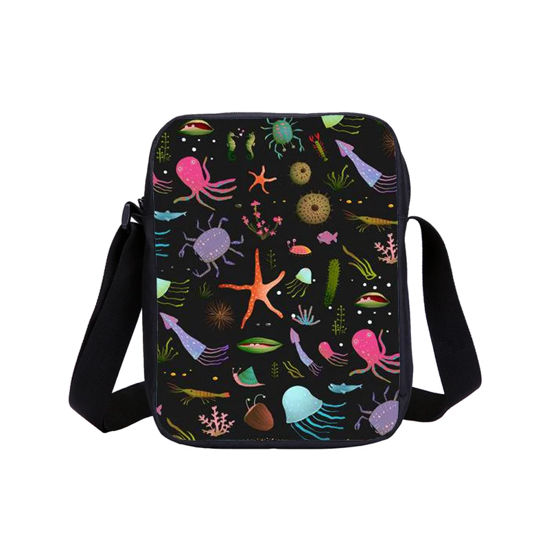 Детская сумка-мессенджер через плечо с мультяшным 3D-принтом на заказ