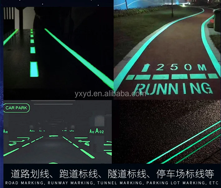 
glow in the dark Hot-melt road marking paint,24hours long glow 