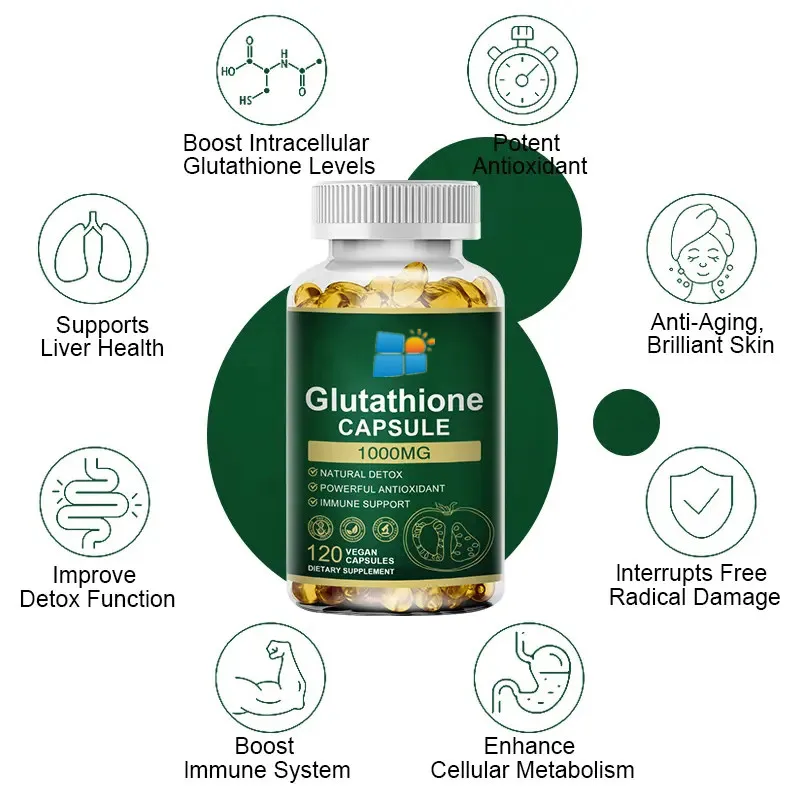 OEM/ODM/OBM Glutathione Capsule With Anti-aging And Collagen Vitamin C Whitening Capsules Booster Immune System