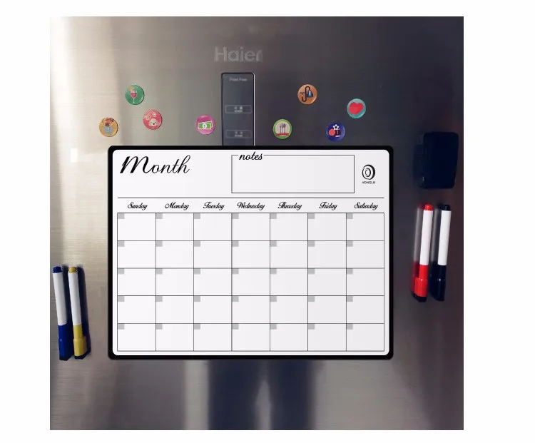  Магнитный ежемесячный календарь сухой стираемый планировщик белая доска магнит на