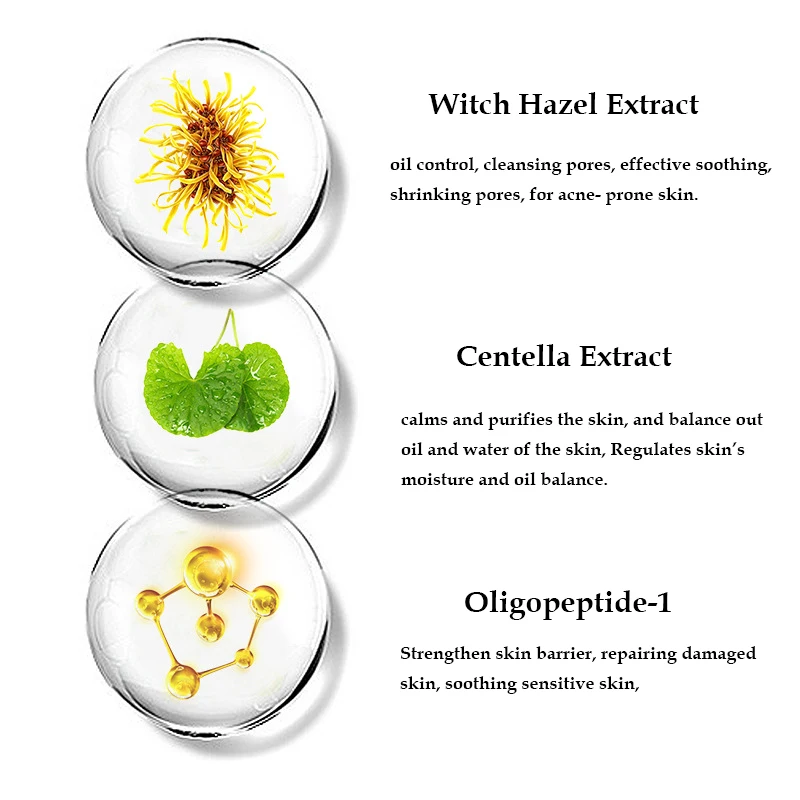 OEM Natural Organic Centella Asiatica Facial Toner Hydrating Repairing Oil Control Face Water Skin care Toner