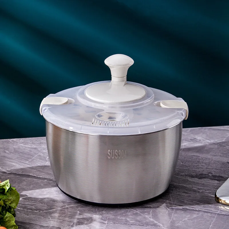 5L stainless steel electric vegetable dehydrator fruit cleaner electric salad spinner