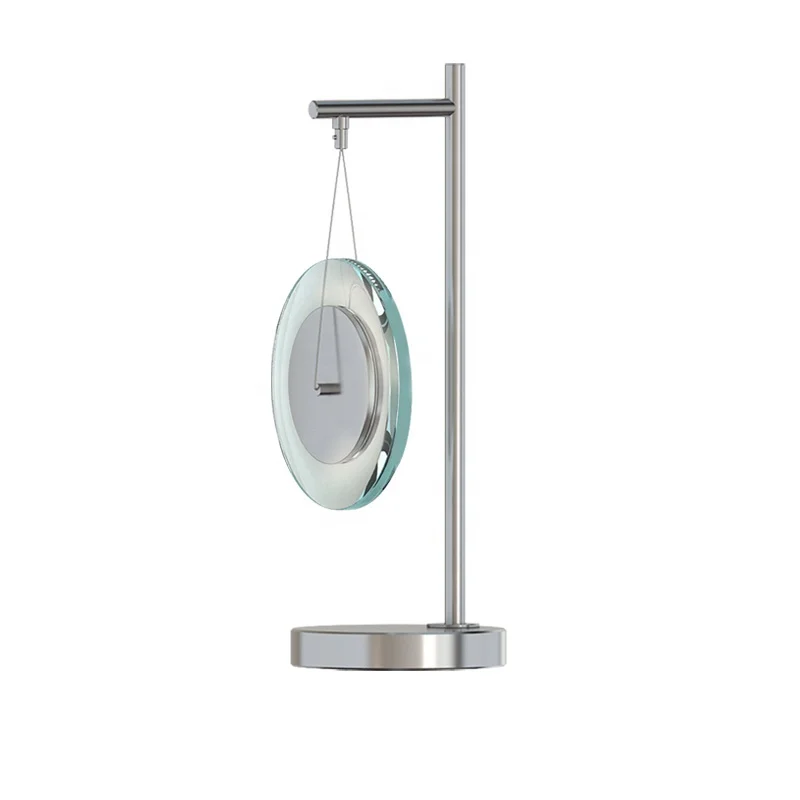 wholesale high quality LED table light black finish metal frame on foot switch decorative indoor table lamp