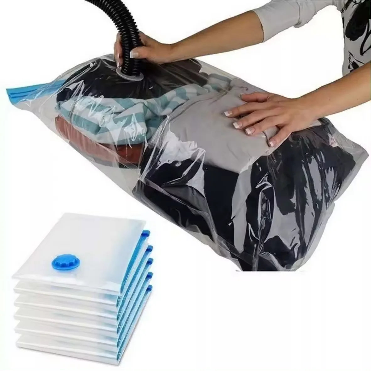 Plastic Reusable Vacuum storage Bags Compressed Space Saver Vacuum Storage Bags For Clothes