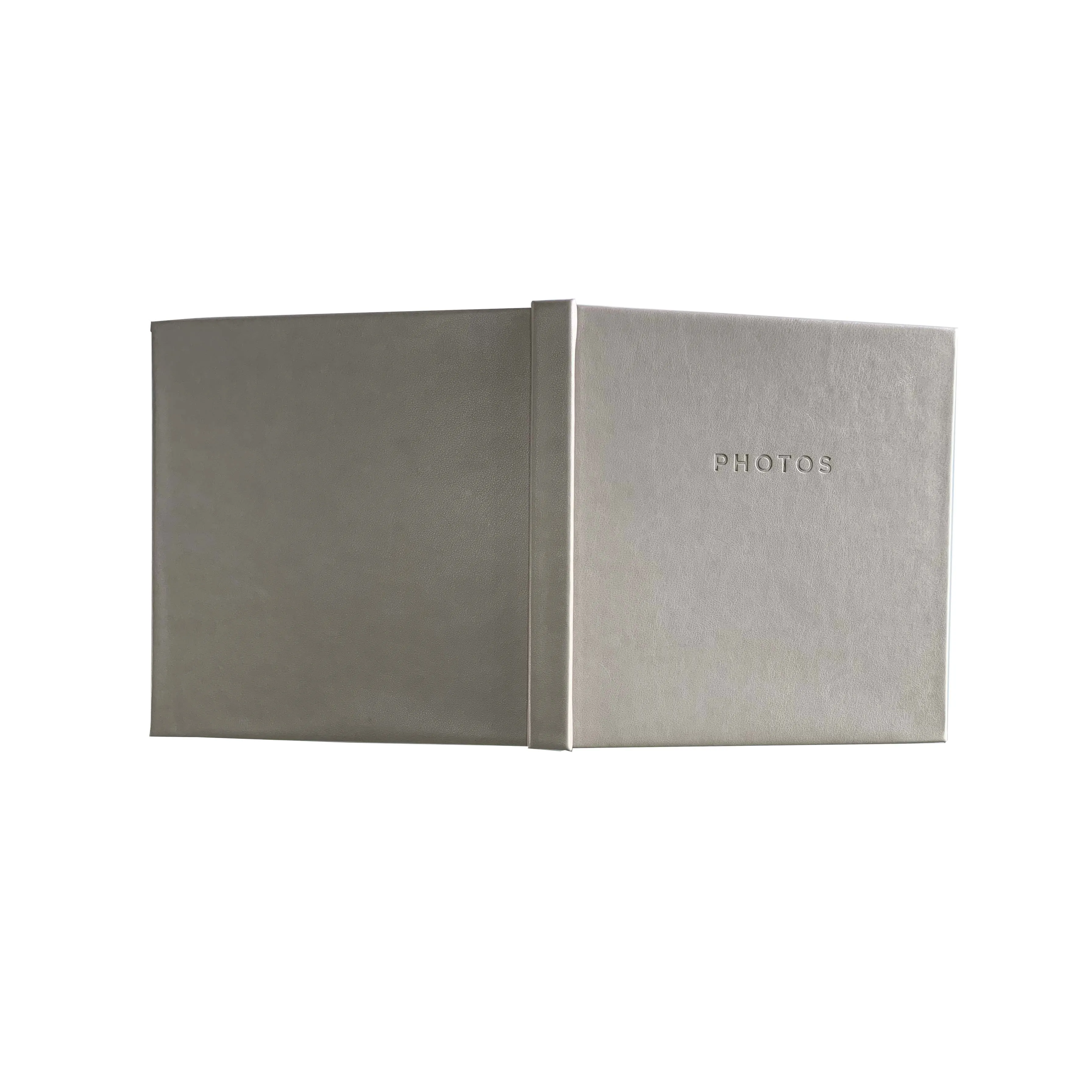 Wholesale custom High quality PU leather cover debossed gold foil stamping photo album