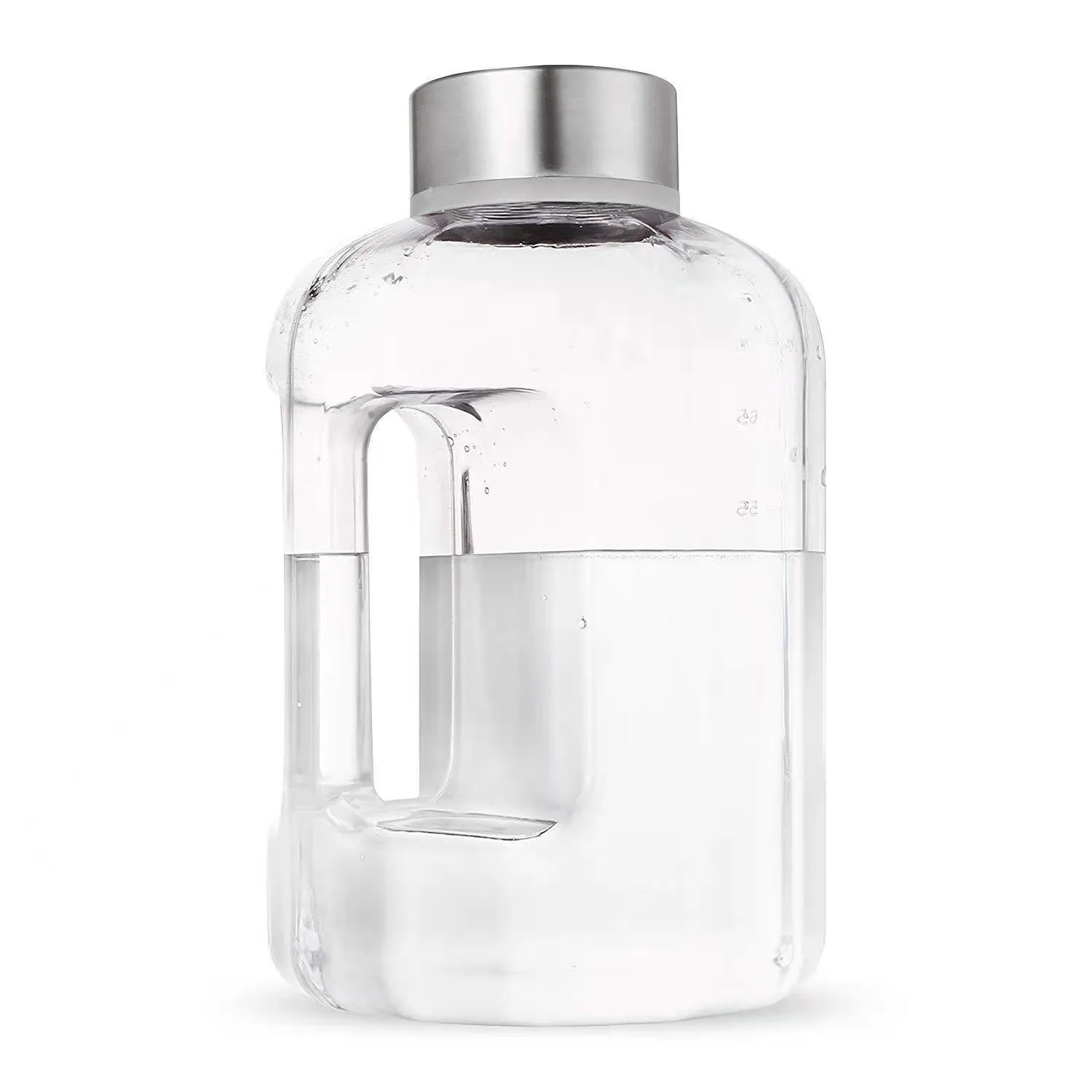 
custom 1000ml 1 gallon 1 litre 1l 1.5 liter 2.2l 2.5l 2.5 liter 128 oz water jug bottle plastic with straw with screw cap 