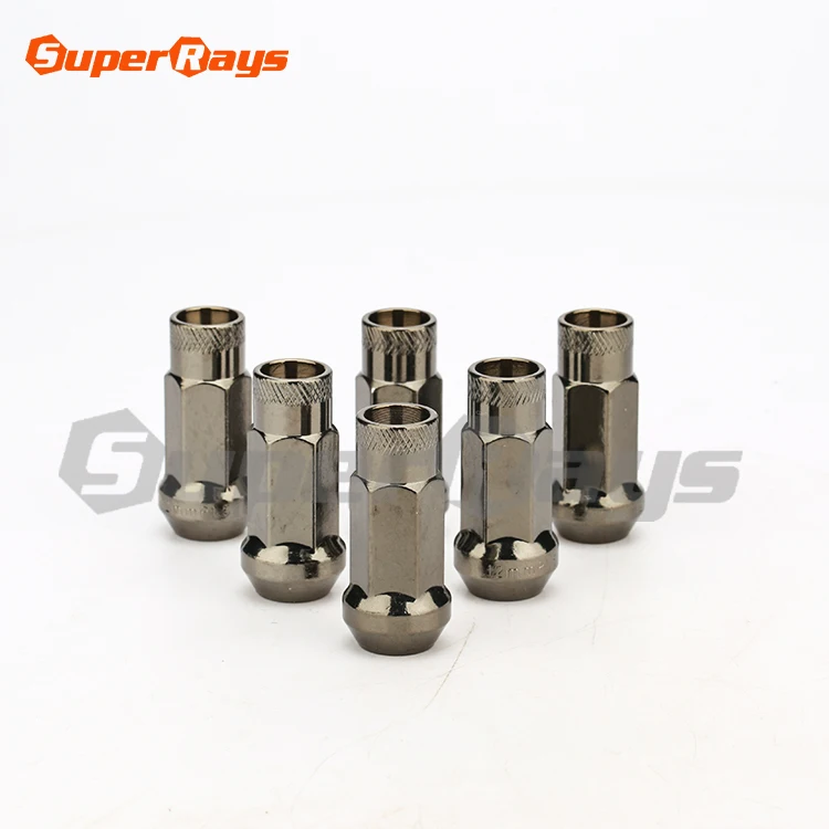 N055 GOLD MUTEKI Cone Seat 17mmHex M12x1.5/M12x1.25  Blister Packing Wheel Racing Nut Sets