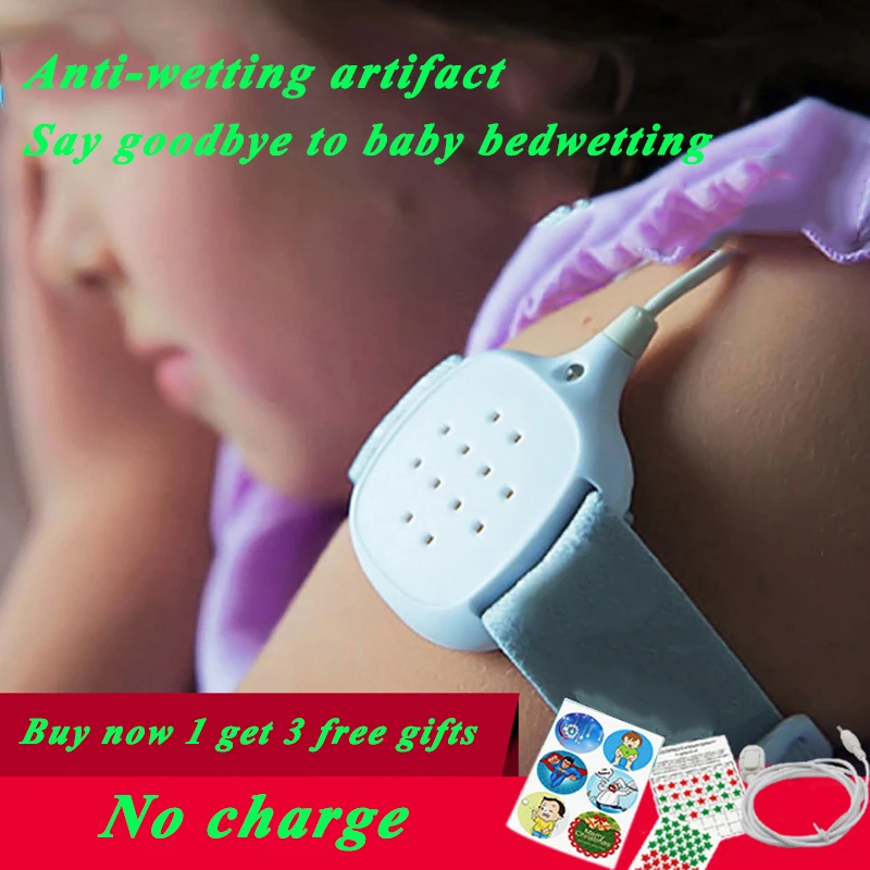 Arm Wear Bedwetting Moisture Sensor with Sound and Vibration Nighttime Bedwetting Alarm for Baby and Elderly People