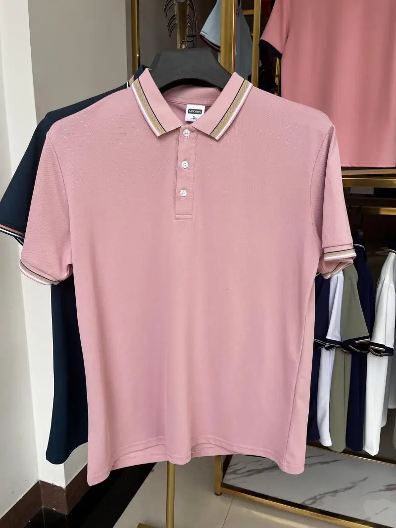 High Quality Elastic fiber polyester spandex POLO tshirt business Uniform POLO custom polo shirts with embroidery logo