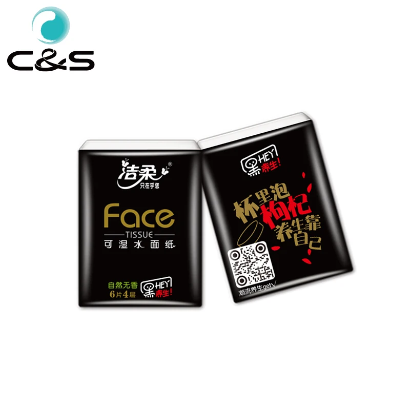 Customized Ultrathick Soft Texture 100% Virgin Wood Pulp Mini Pocket Tissue Paper