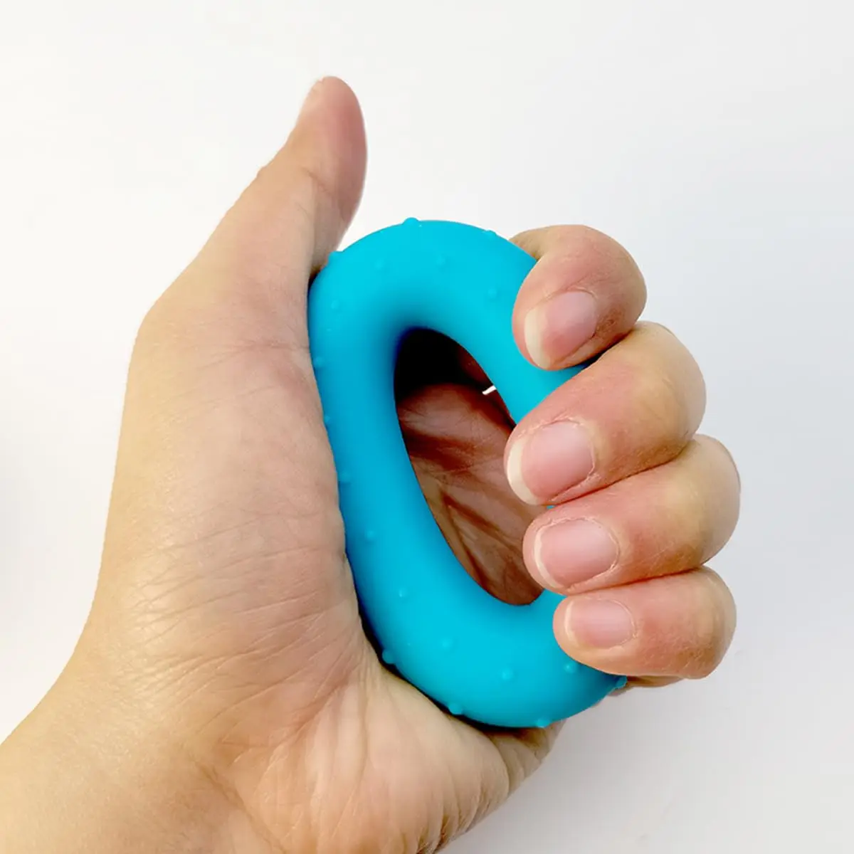 Finger Pull Ring Resistance Bands Silicone Strengthen Circle Rings Silicone Hand Massage Ball Massage Grip Ring