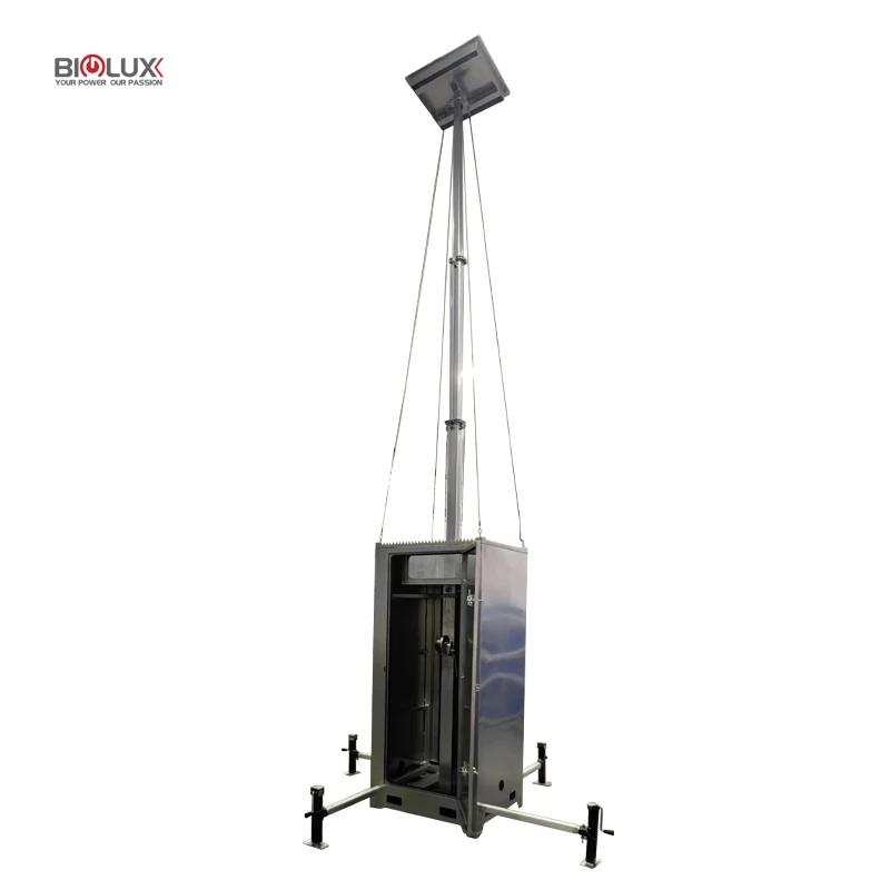 New arrival portable surveillance tower mobile cctv tower for outdoor use