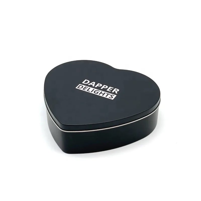 Hot sale custom printed candy sweets heart shape metal tin boxes Valentines love wedding gift chocolate heart tin can case