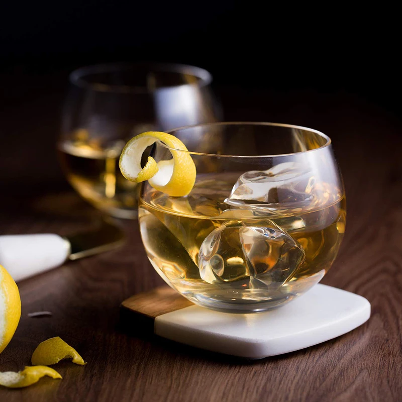 
Wholesale Customize Crystalline Stemless Cocktail Gin Glasses Accept Logo Gin Connoisseur Tumblers Glass Clear 