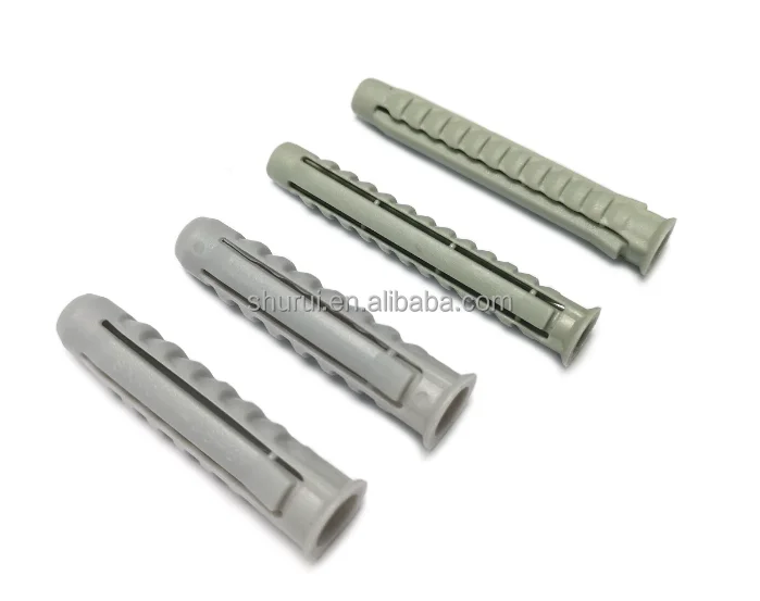 100pcs 30*60mm White Fast Fixing Expansion Screw Anchor Practical PE Plastic Wall Anchor Bolt for Installation