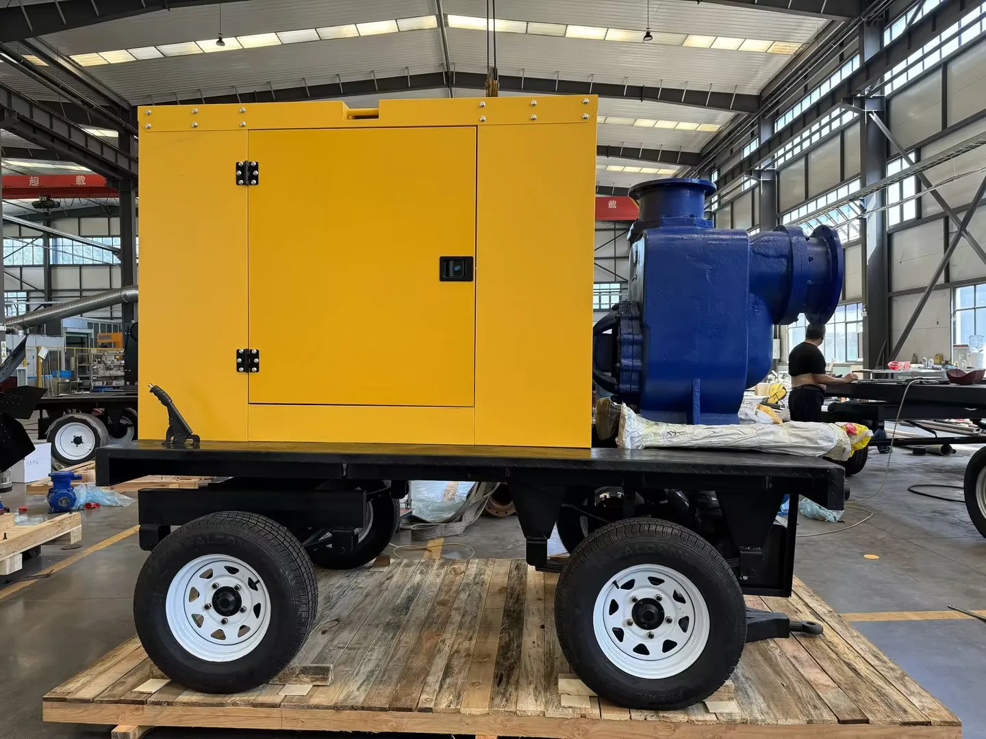 Diesel Single-Stage Self-Priming Irrigation Pump 25ZW-8-15 Mobile Agricultural Drainage Pump without Plugging