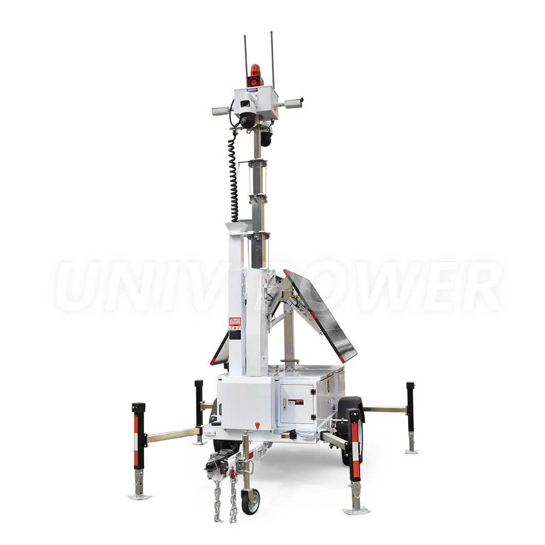 Mobile CCTV Trailer Camera solar security solution