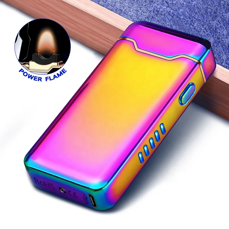 Wholesale Led Display Zinc Cheap Rechargeable Electric USB Cigarette Lighter